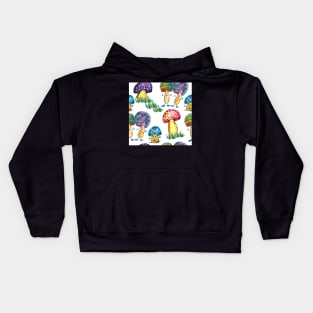 a small mushroom family Kids Hoodie